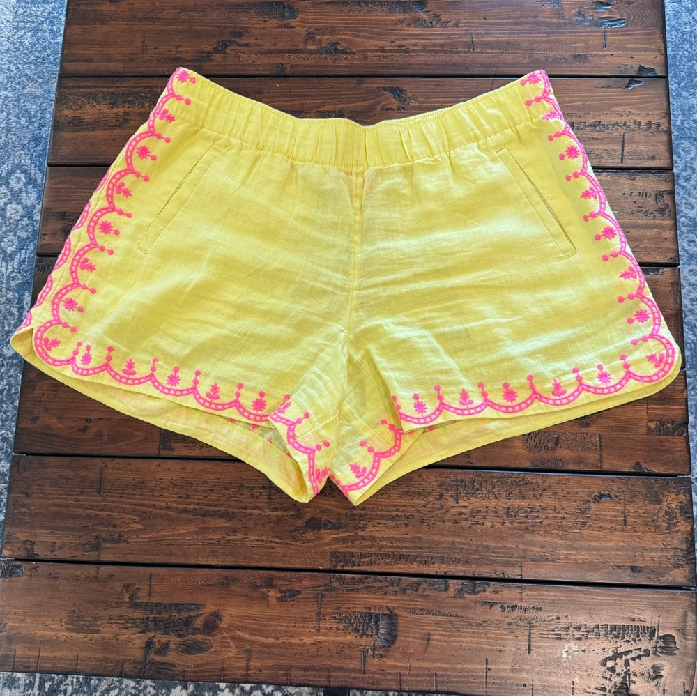 Lilly Pulitzer Laryn Linen Shorts L